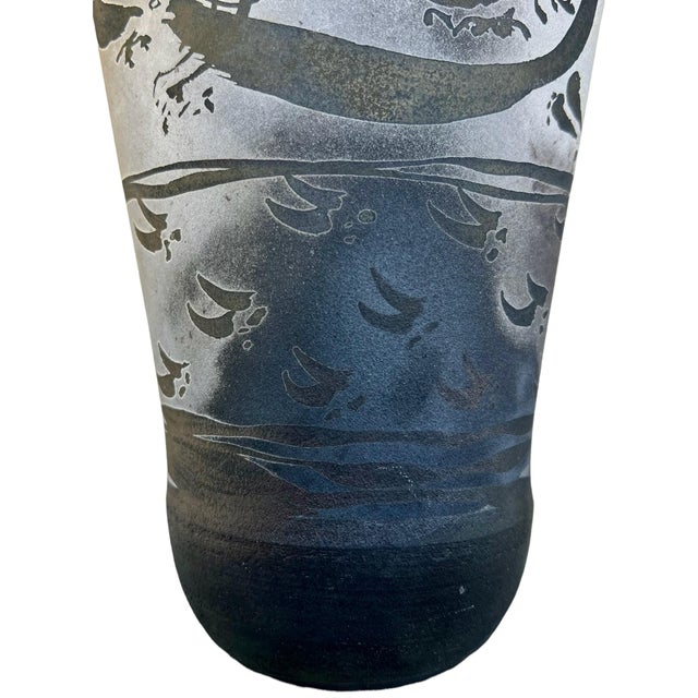 Vintage Raku Pottery Vase From California Chairish