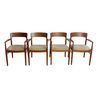 Armchairs by Henning Kjaernulf for KS Mobler, Denmark, 1960s, Set of 4 For Sale