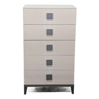 Alf + DaFre Mont Blanc Modern 5-Drawer Dresser in Light Wood Finish For Sale