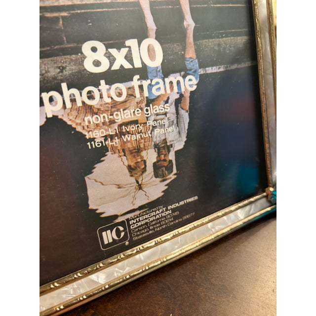 Vintage Gold-Tone Frame With Non-Glare Glass, Circa 1980s For Sale - Image 4 of 4
