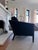 Restoration Hardware Restoration Hardware French Contemporary Barrelback Chair For Sale - Image 4 of 7