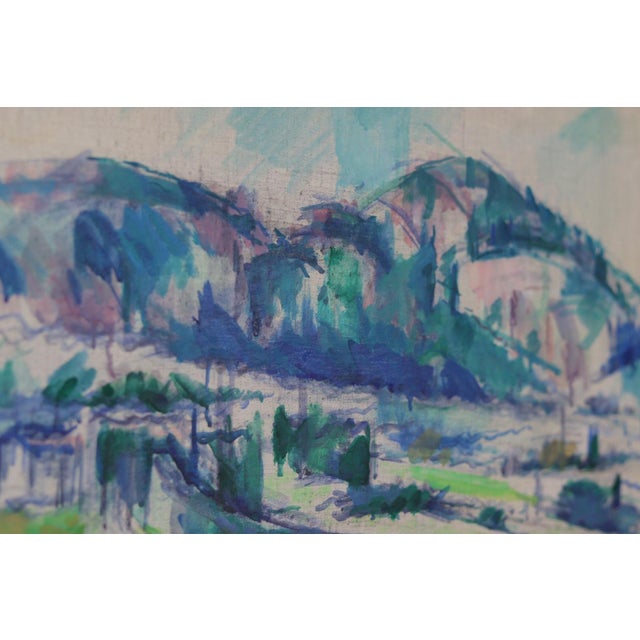 Sture Ekengren, Landscape, 1950s, Oil on Canvas, Framed For Sale - Image 8 of 16