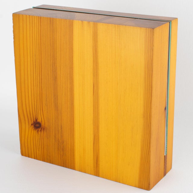 1970s Federico Simone for Artek Modernist Pine Picture Frame For Sale - Image 5 of 11