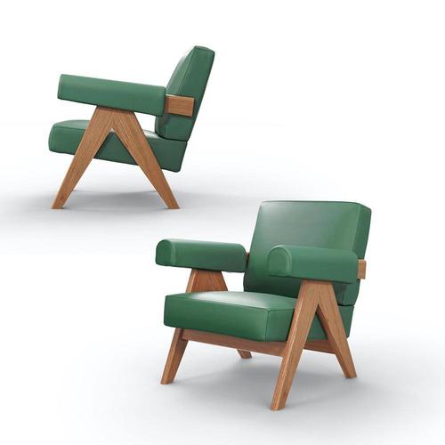 Armchair designed by pierre jeanneret circa 1950, relaunched in 2019. Manufactured by cassina in italy. Included in...