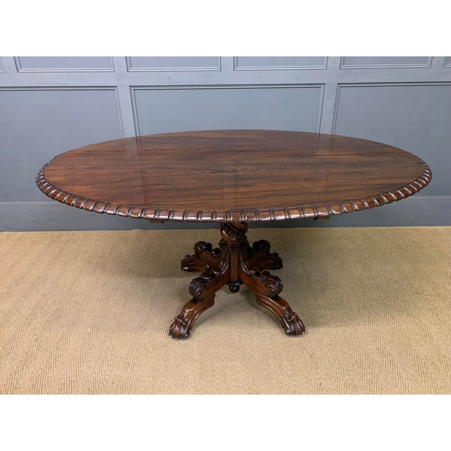 Regency Rosewood Centre Table, 1825 For Sale - Image 7 of 17