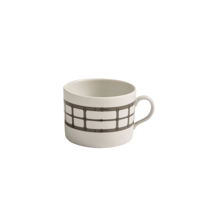 Contemporary Aryan Teacup & Saucer Set of 4 by Nina Magon For Sale - Image 3 of 6