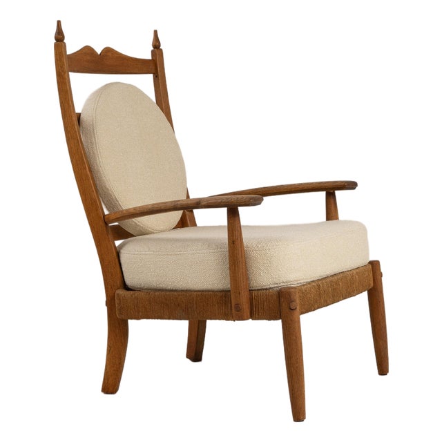 19th Century France Modern Cream Wood Armchair For Sale