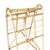 Yellow Restored 1938 Art Deco Arched Rattan & Wicker Fabric Display Rack For Sale - Image 8 of 10