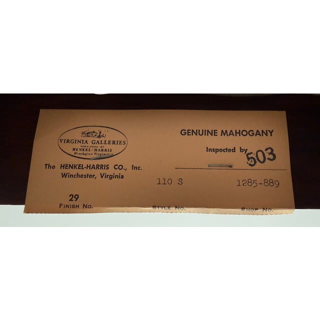 Henkel Harris 110s 29 Solid Mahogany Queen Anne Dining Side Chair - Pair A For Sale - Image 11 of 12