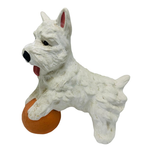 Vintage Hand Made Chalkwear Dog For Sale