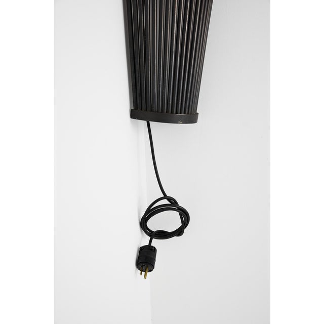 Set of Three Monumental Modernist Steel Rod Wall Sconces, Switzerland For Sale In Atlanta - Image 6 of 16