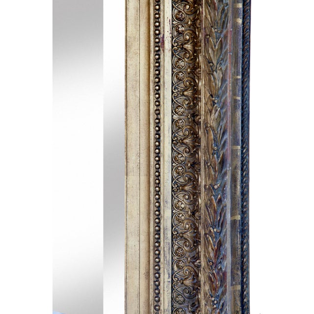 19th Century English Giltwood Beveled Mirror For Sale - Image 4 of 8