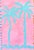 Abstract original palm tree painting unframed on watercolor paper measuring 8 inches x 11.5 inches by Charleston based...