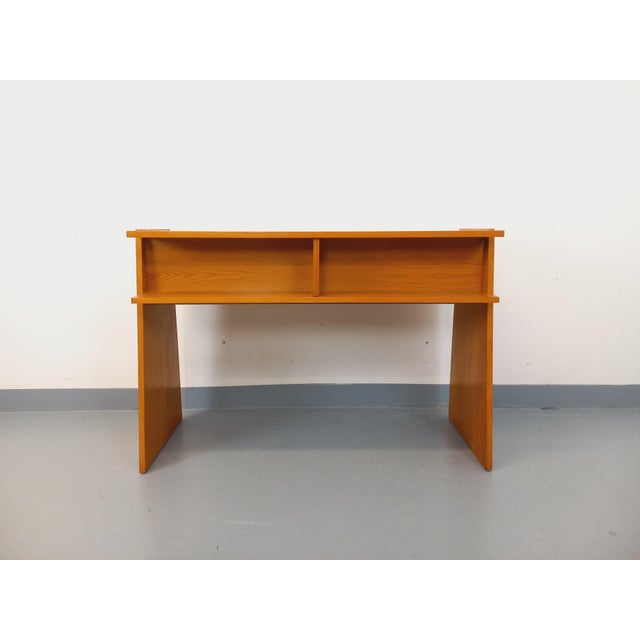Vintage Double-Sided Trapezoidal Desk in Oak, 1960s For Sale - Image 16 of 18