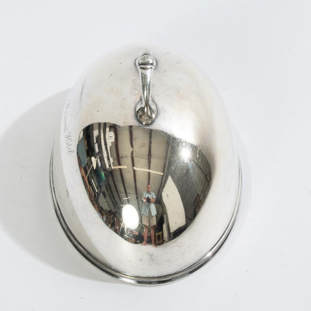 Metal Mid 20th Century Silver Soldered Food Dome For Sale - Image 7 of 8
