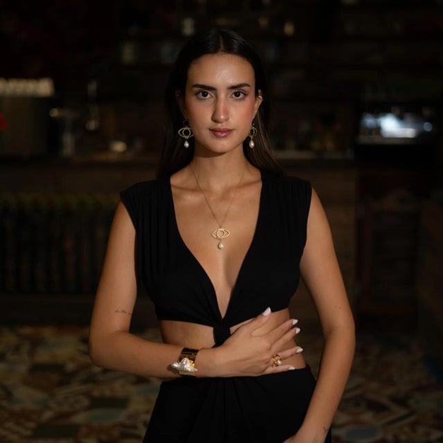 Early 21st Century Divine Aura Baroque Pearl Cuff Bracelet For Sale - Image 5 of 11