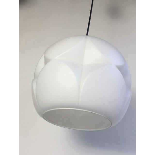 Mid-Century Modern Opal Glass Pendant Light from Peill & Putzler, Germany, 1970s For Sale - Image 3 of 9