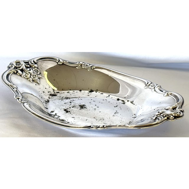 Silver Vintage Silverplate Soap Dish by International Silver Co. For Sale - Image 8 of 12