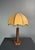 Mid-Century Modern French Brutalist Turned Wood Mushroom Table Lamp in the style of Charles Dudouyt, 1950s For Sale - Image 10 of 16