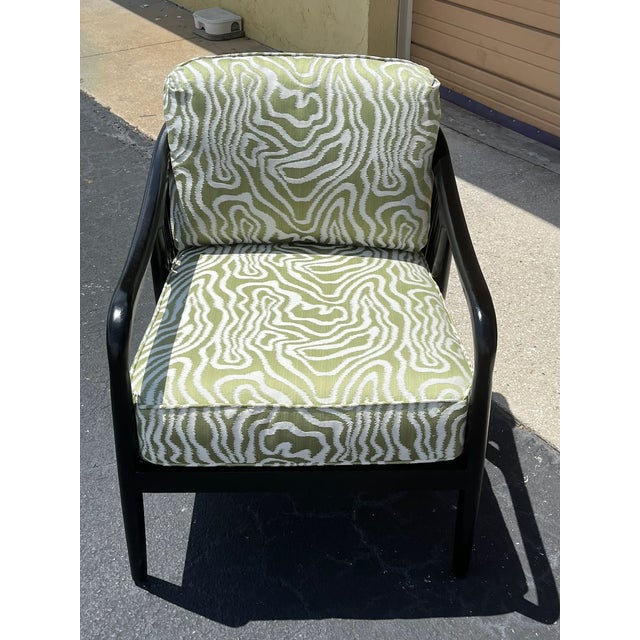 Emerald Pair of Danish Modern Style Lounge Chairs by Braxton Culler For Sale - Image 8 of 16