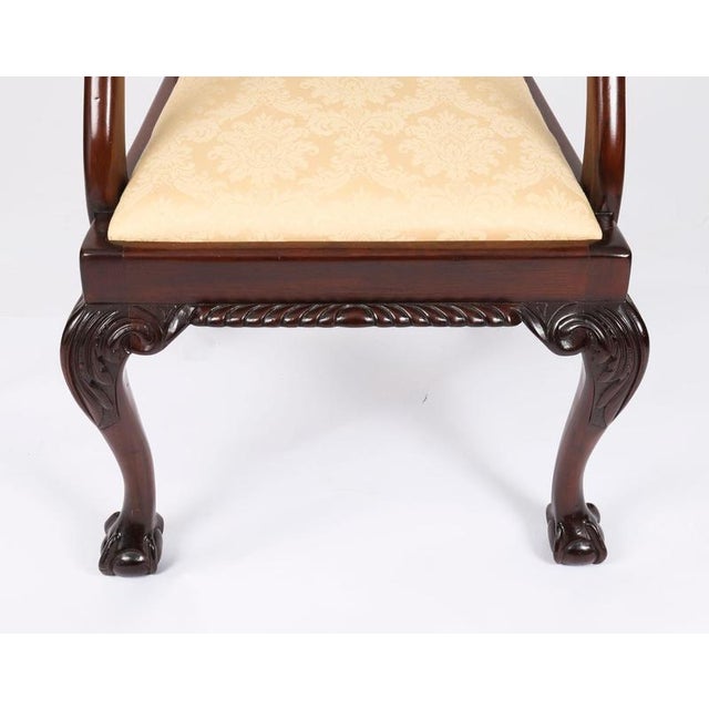 Wood Antique George II Style Chippendale Dining Chairs, 1800s, Set of 12 For Sale - Image 7 of 18