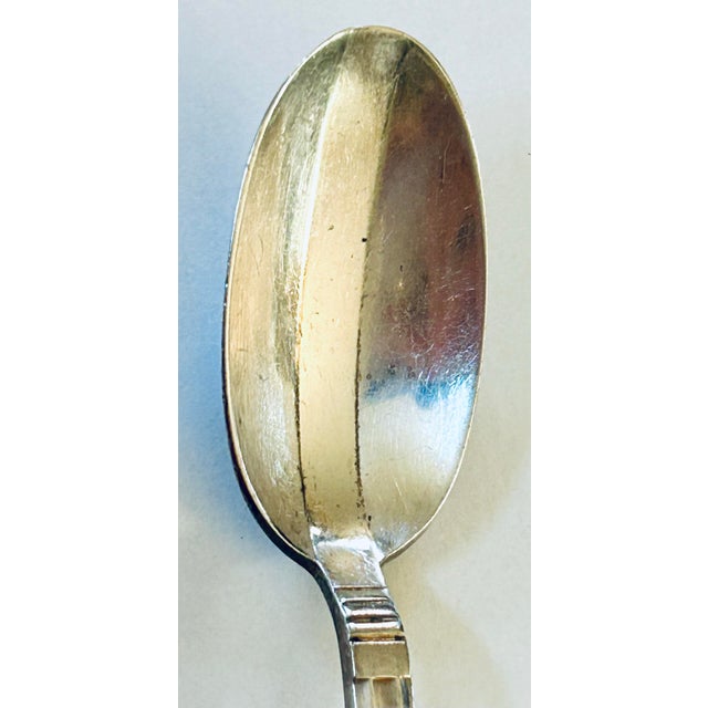Art Deco 1935 Wallace Art Deco Pattern Vogue II Highball Cocktail Spoons, Set of 8 For Sale - Image 3 of 7