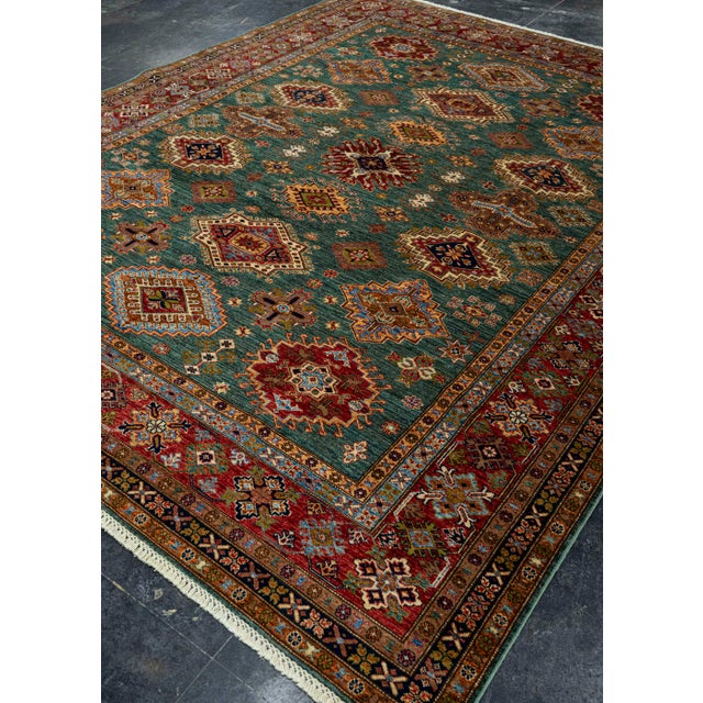 Contemporary Oriental Handmade Rug 8'1" x 10'2" For Sale - Image 3 of 4