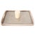 Boho Chic Artifacts Rattan Rectangular Tray with Glass Insert in White Wash - 17" For Sale - Image 3 of 6