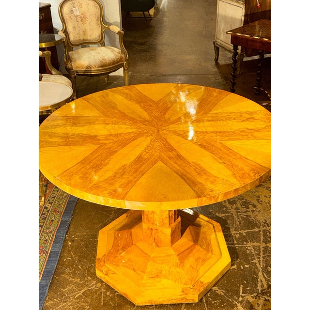 Biedermeier Biedermeier Design Walnut Center Table For Sale - Image 3 of 7