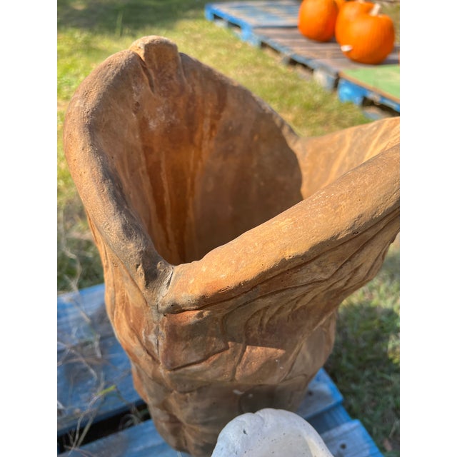 Sculpture Materials 1970s Oversize Jumbo Concrete Cowboy Boot Planters - Set of 2 For Sale - Image 7 of 9