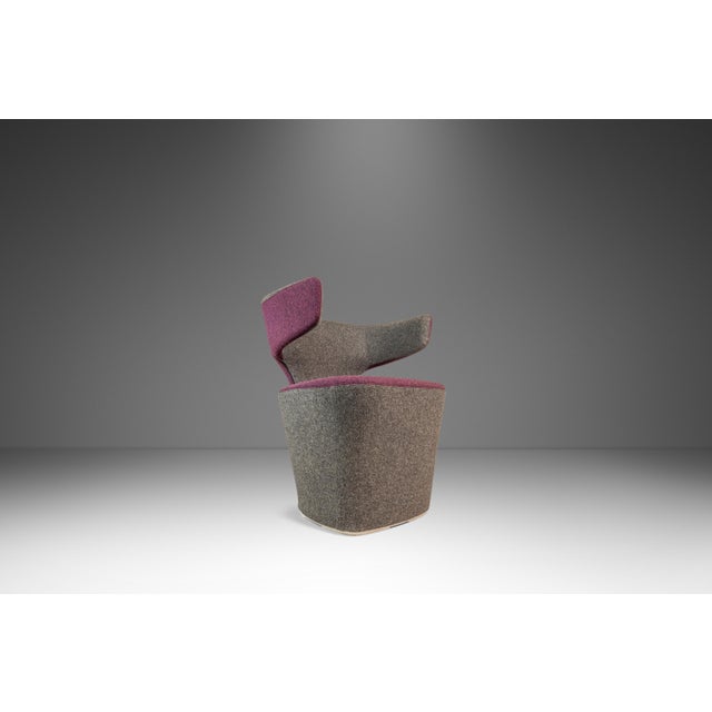 2010s Post Modern "Bison" Accent Sculptural Lounge Chair in Mohair Attributed to Simon Pengelly for Allermuir, United Kingdom, C. 2010s For Sale - Image 5 of 18