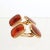 Vintage Austrian Edwardian 14 Karat Gold and Carnelian Cufflinks - 2 Pieces For Sale - Image 9 of 12