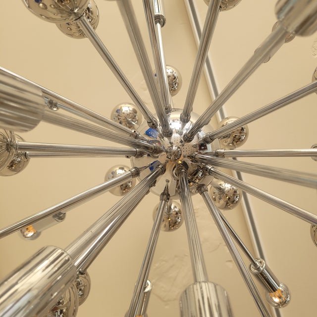 Space Age Sputnik Lamp in Chrome Metal, Germany, 1970s For Sale - Image 10 of 17