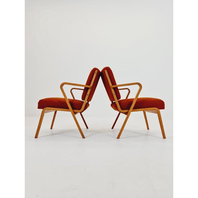 Bauhaus German Lounge Armchair by Selman Selmanagic for VEB Hellerau, 1950s, Set of 2 For Sale - Image 17 of 18