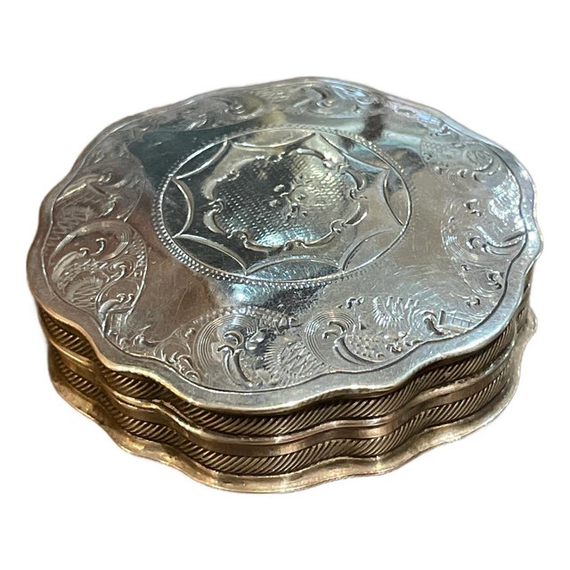 Mid 19th Century Dutch Sterling Silver Spice Box For Sale
