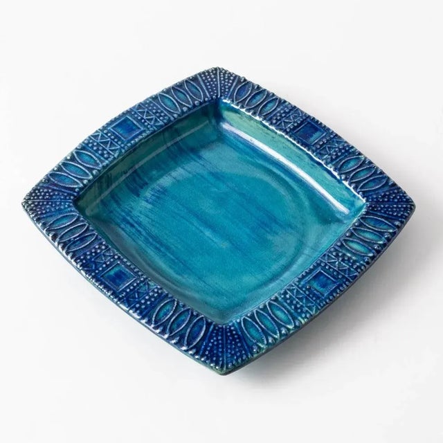 Turquoise Ceramic Bowl from Bay Keramik, 1970s, in Flawless conditions. Designed 1960 to 1969 This piece has an...