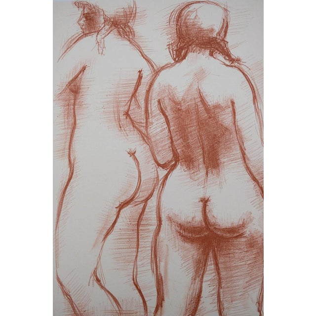Antoniucci VOLTI (1871-1958) Nudes from Behind Original color lithograph On wove paper, 28 × 38 cm (approx. 11 x 15...