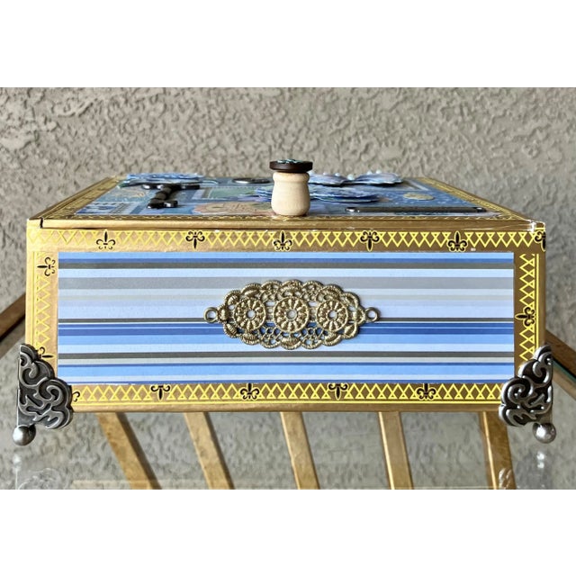 Circa 2000 ProCigar Festival Decoupage-Inspired Jewelry Box / Sampler Cigar Box - Dominican Republic For Sale In Austin - Image 6 of 12