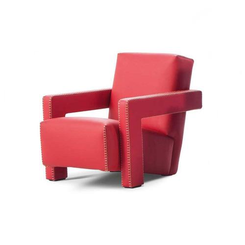 Red Baby Utrecht Armchair by Gerrit Thomas Rietveld for Cassina For Sale - Image 3 of 9