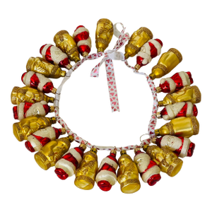 25 Cute Santa’s Holiday Figurines Vintage European Blown Glass