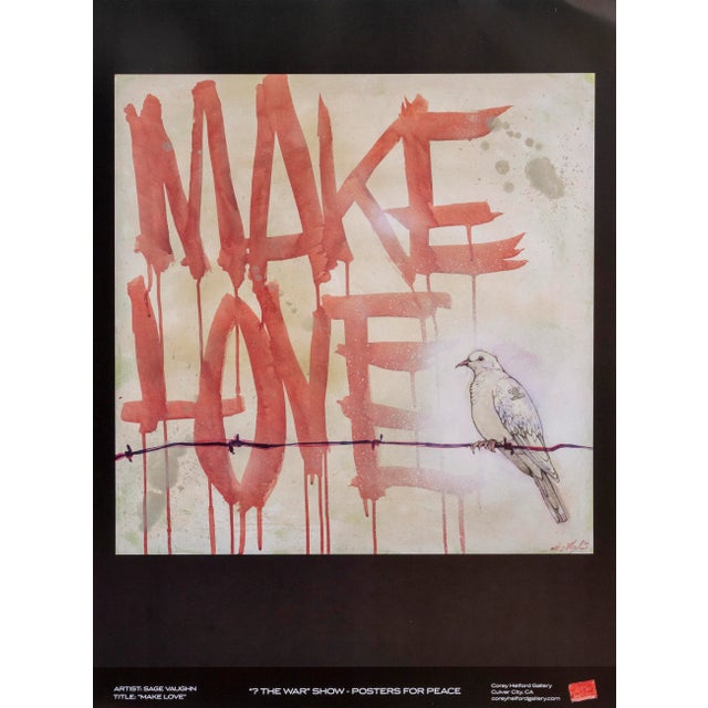 Make Love Sage Vaughn Year: 2007 Size: 24 in. x 18 in. Poster Contemporary poster created after the original paitning for...