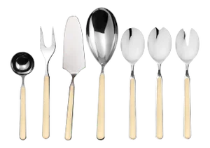 Mepra Fantasia 7-Piece Serving Set, Vanilla