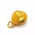 Contemporary Oriental 24k Gold Bell Charm Pendant For Sale - Image 3 of 12
