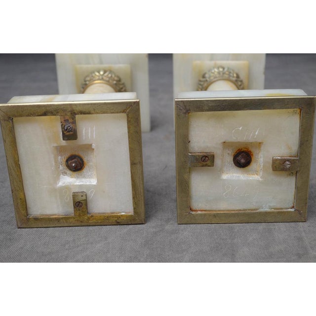 Antique Victorian White Marble Columns, Set of 2 For Sale - Image 12 of 14