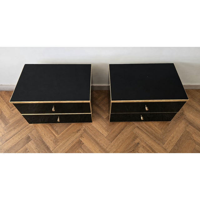 Bedside Tables by Jean-Claude Mahey, 1970s, Set of 2 For Sale - Image 3 of 7