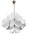 Vintage Italian Murano Chandelier with 36 White Disks, 1990s For Sale - Image 3 of 17