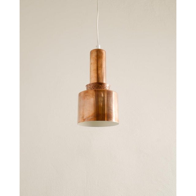 Rare Swedish mid century copper ceiling pendants by Hans-Agne Jakobsson produced by his own studio in 1950s In good...