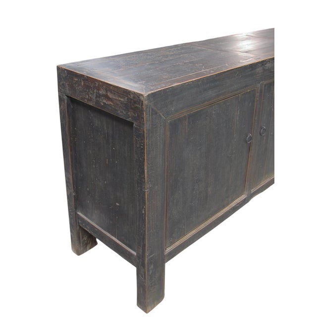 Vintage Hand Made Reclaimed Wood Sideboard Cabinet 31 For Sale In Greensboro - Image 6 of 12