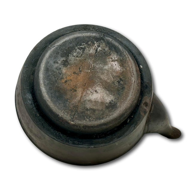 Excellent Large Size Antique Classic American Style Cast Iron Stove Top Kettle With Nice Original Patina - Patent 1871 For Sale - Image 16 of 18