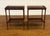Wood Pair of Mahogany End Tables by Leighton Hall - Showroom Samples For Sale - Image 7 of 12